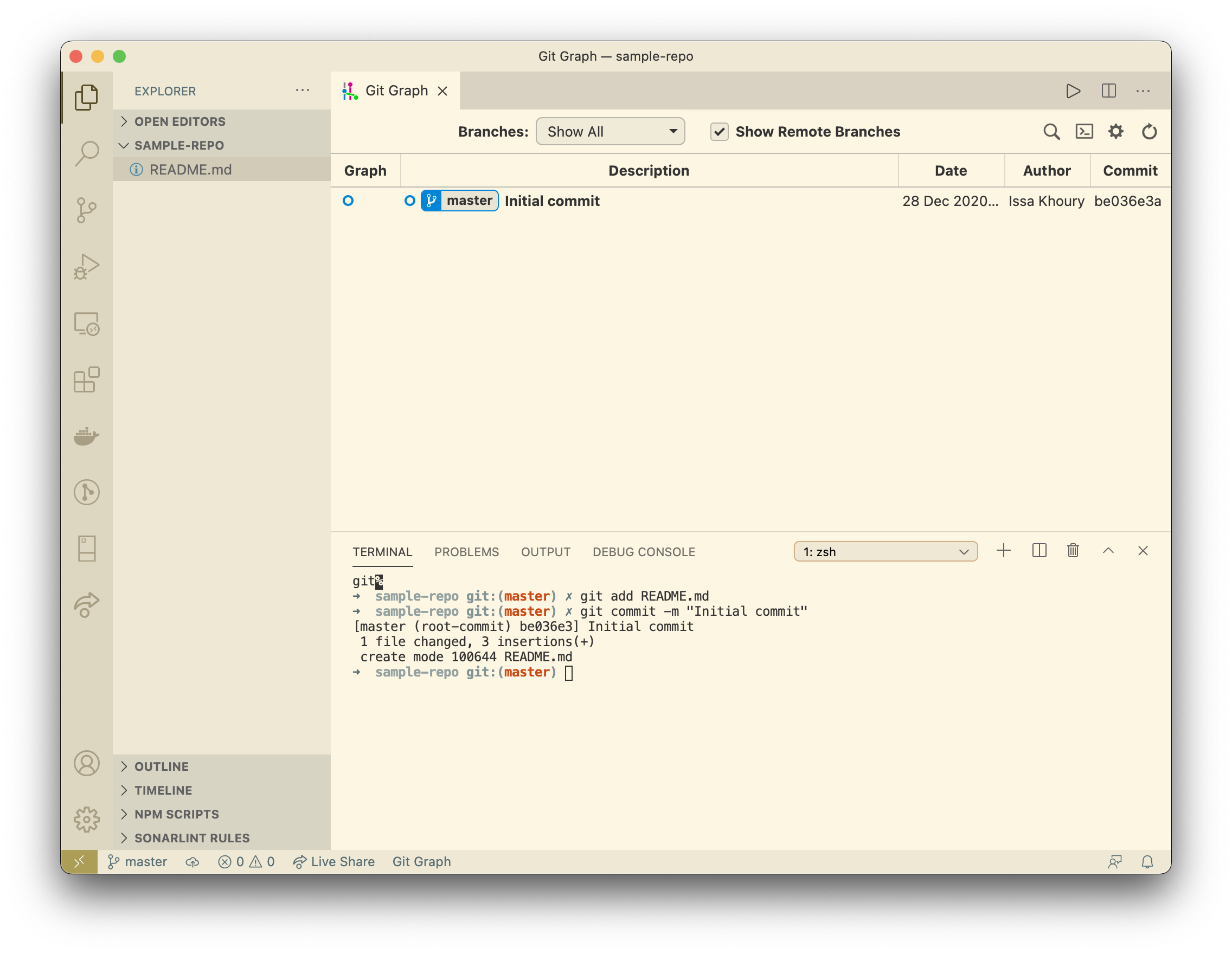 initial commit diagram